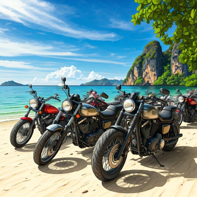 Big Bikes on the Beach